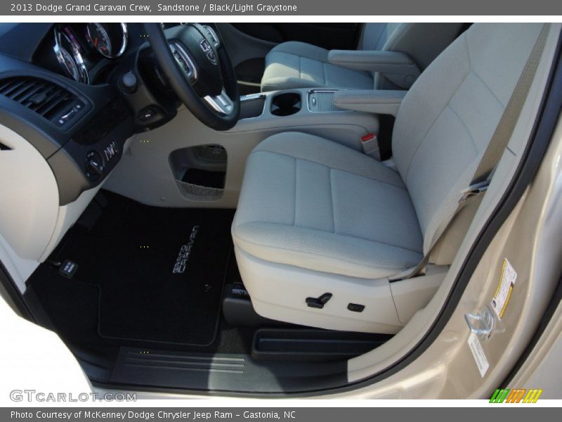Sandstone / Black/Light Graystone 2013 Dodge Grand Caravan Crew