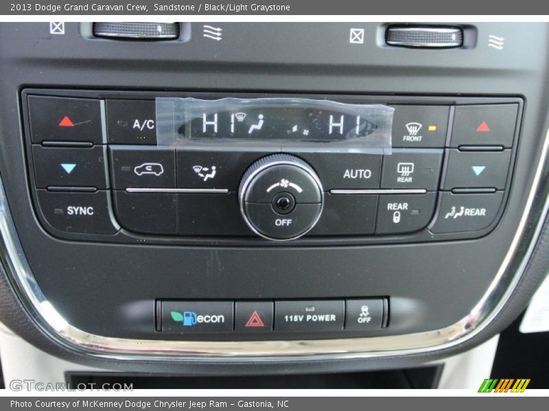 Sandstone / Black/Light Graystone 2013 Dodge Grand Caravan Crew