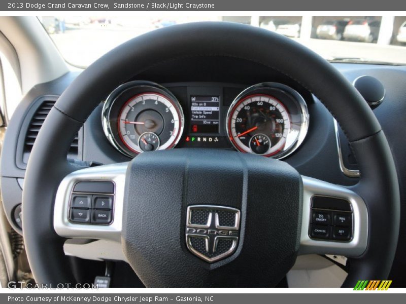 Sandstone / Black/Light Graystone 2013 Dodge Grand Caravan Crew