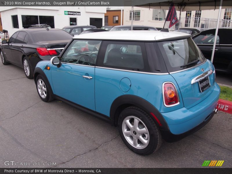 Oxygen Blue / Grey/Carbon Black 2010 Mini Cooper Hardtop