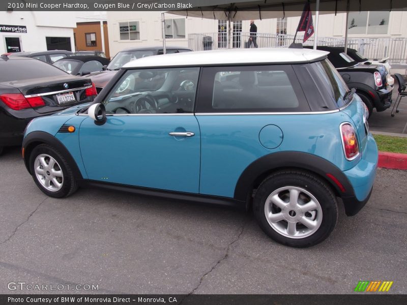 Oxygen Blue / Grey/Carbon Black 2010 Mini Cooper Hardtop