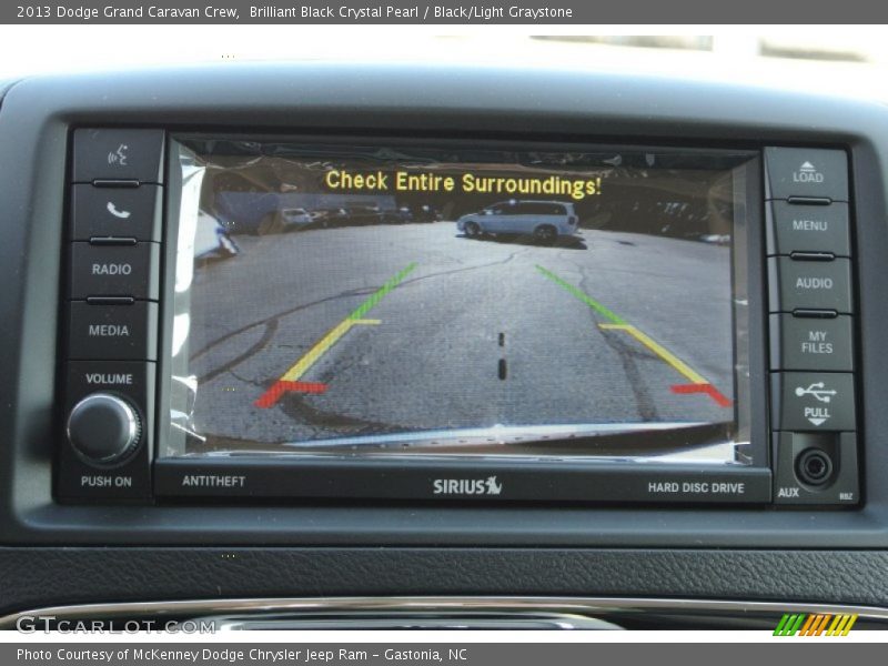 Brilliant Black Crystal Pearl / Black/Light Graystone 2013 Dodge Grand Caravan Crew