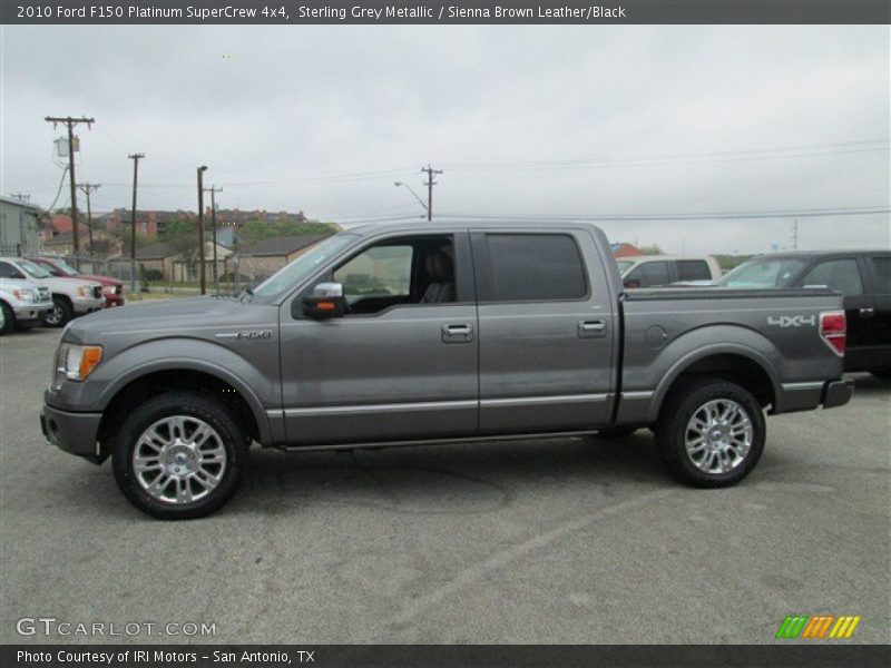 Sterling Grey Metallic / Sienna Brown Leather/Black 2010 Ford F150 Platinum SuperCrew 4x4