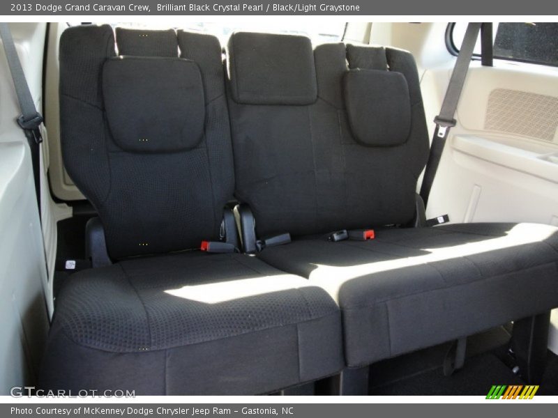 Brilliant Black Crystal Pearl / Black/Light Graystone 2013 Dodge Grand Caravan Crew