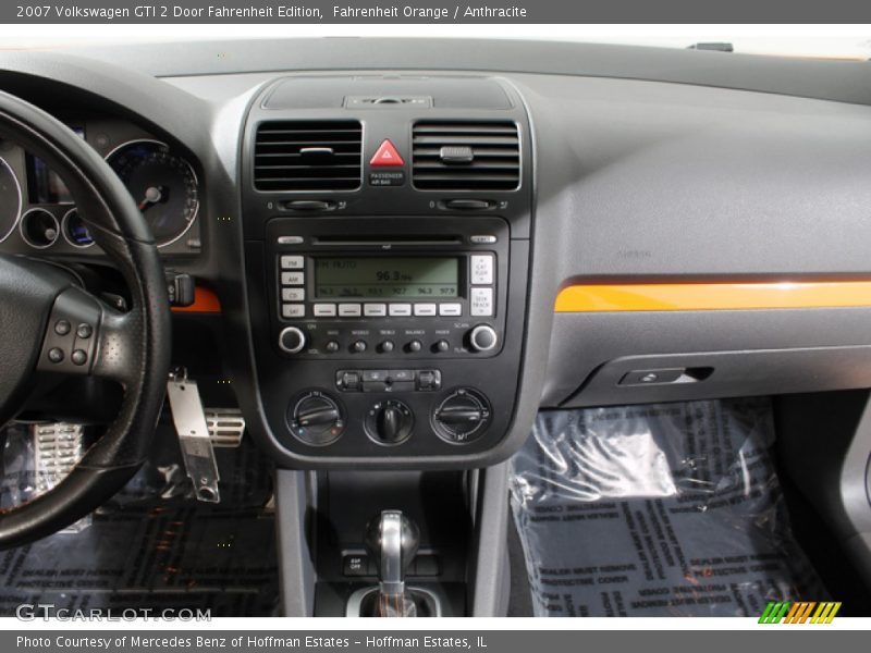 Dashboard of 2007 GTI 2 Door Fahrenheit Edition