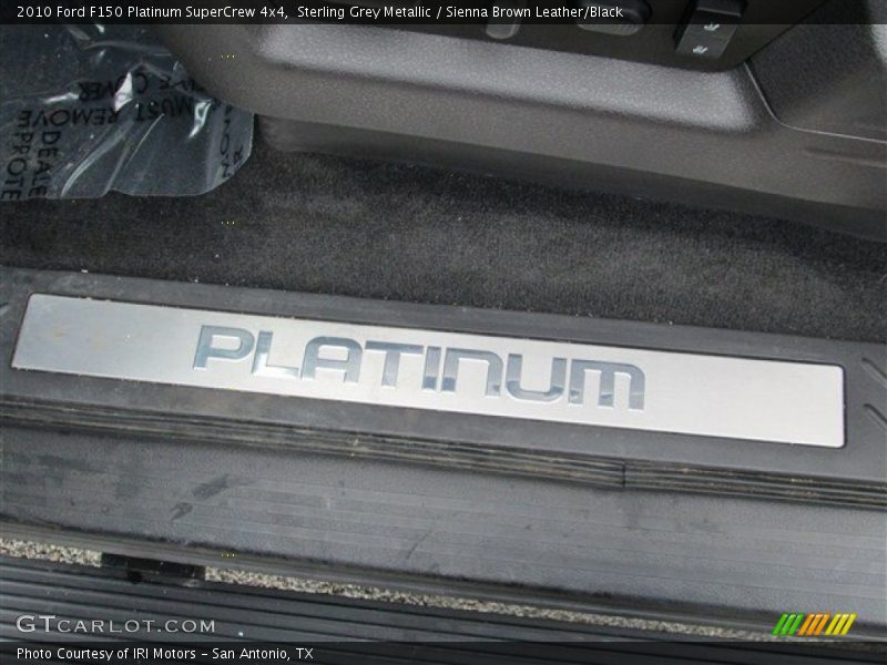 Sterling Grey Metallic / Sienna Brown Leather/Black 2010 Ford F150 Platinum SuperCrew 4x4