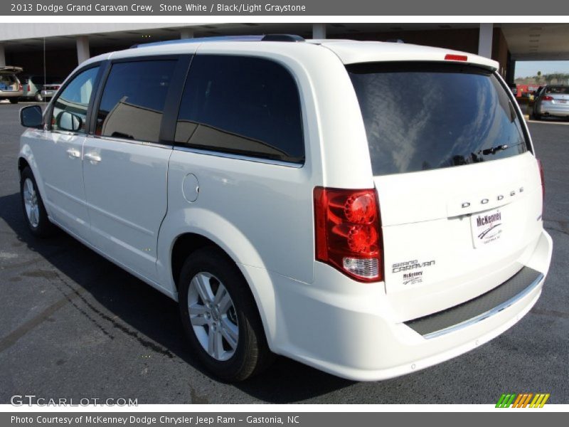 Stone White / Black/Light Graystone 2013 Dodge Grand Caravan Crew
