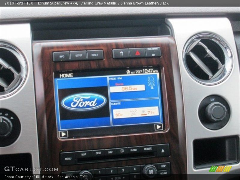 Sterling Grey Metallic / Sienna Brown Leather/Black 2010 Ford F150 Platinum SuperCrew 4x4