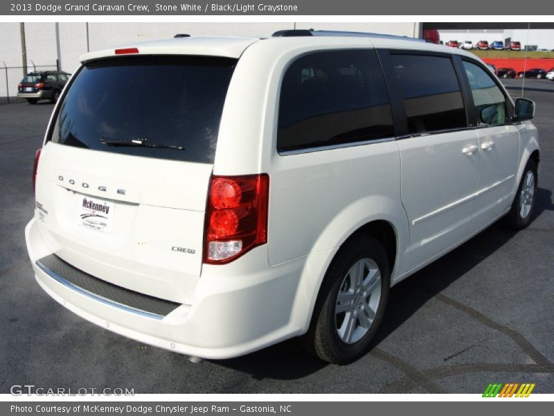 Stone White / Black/Light Graystone 2013 Dodge Grand Caravan Crew