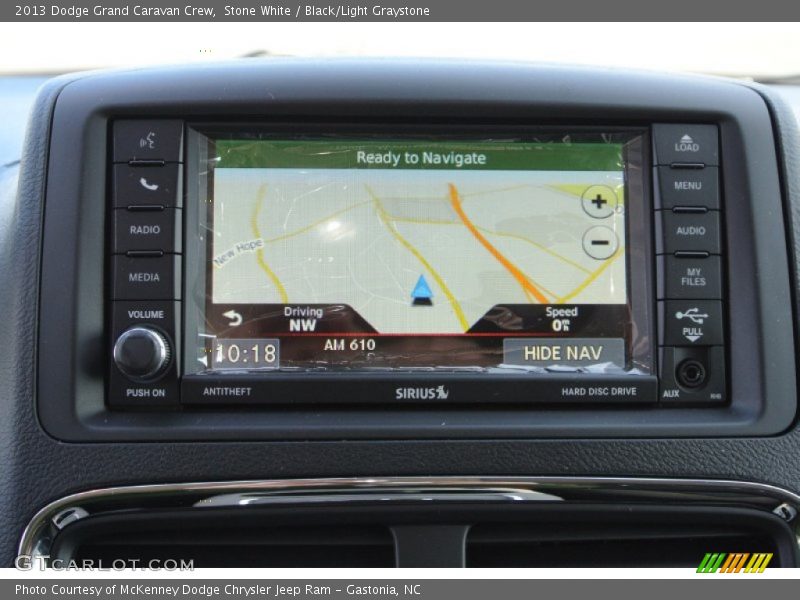 Stone White / Black/Light Graystone 2013 Dodge Grand Caravan Crew