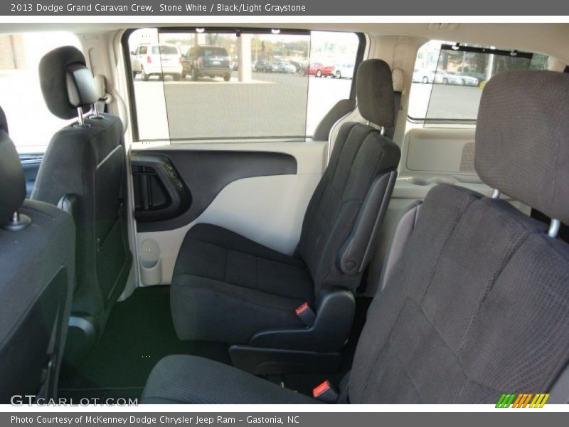 Stone White / Black/Light Graystone 2013 Dodge Grand Caravan Crew
