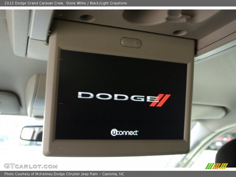 Stone White / Black/Light Graystone 2013 Dodge Grand Caravan Crew