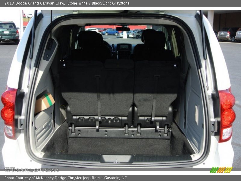 Stone White / Black/Light Graystone 2013 Dodge Grand Caravan Crew
