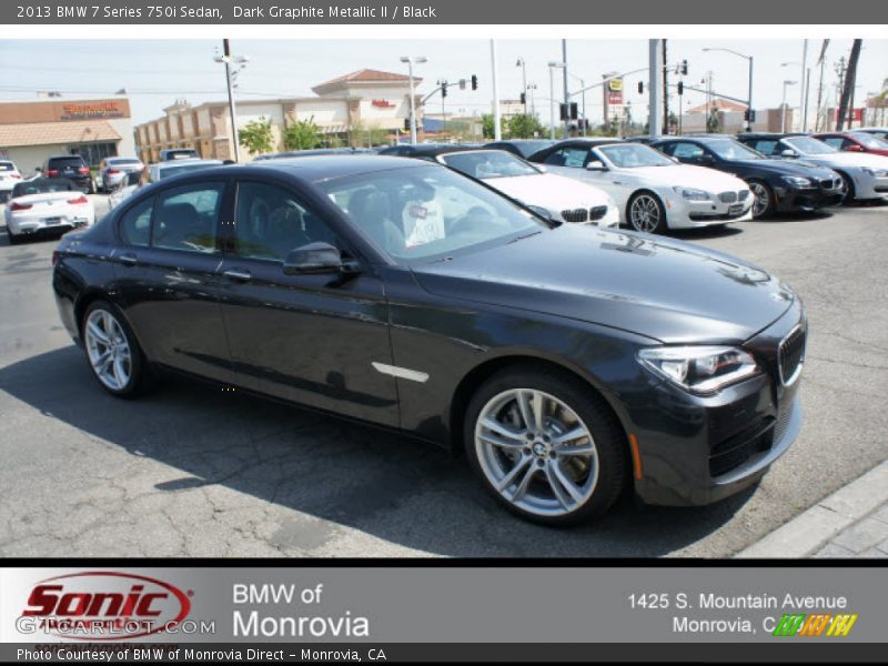 Dark Graphite Metallic II / Black 2013 BMW 7 Series 750i Sedan