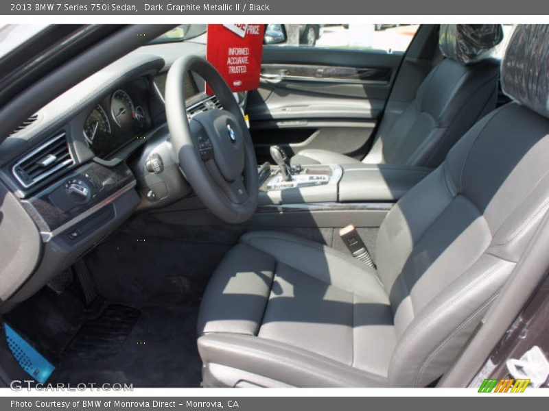 Dark Graphite Metallic II / Black 2013 BMW 7 Series 750i Sedan