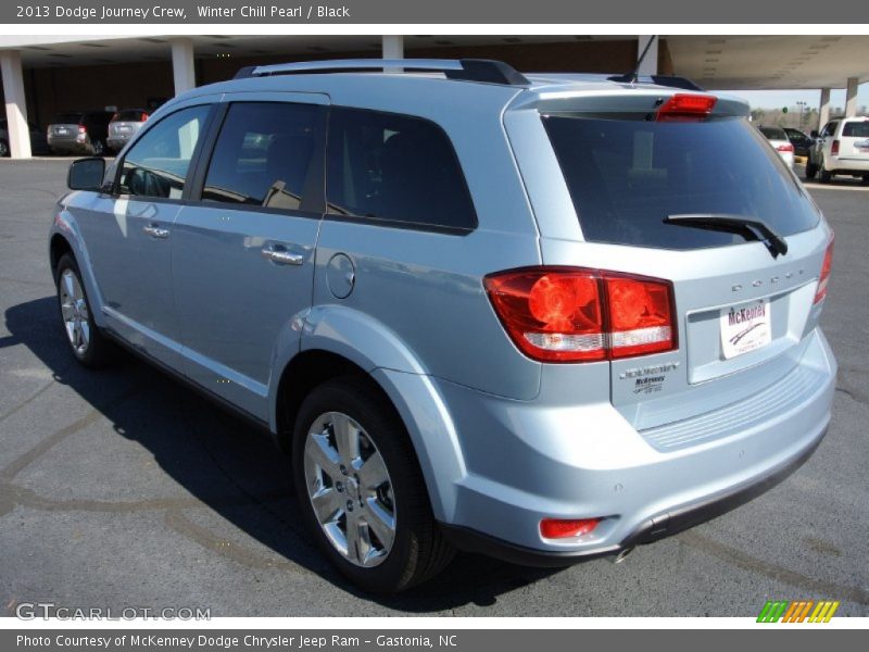 Winter Chill Pearl / Black 2013 Dodge Journey Crew