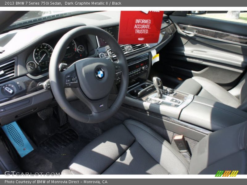 Dark Graphite Metallic II / Black 2013 BMW 7 Series 750i Sedan