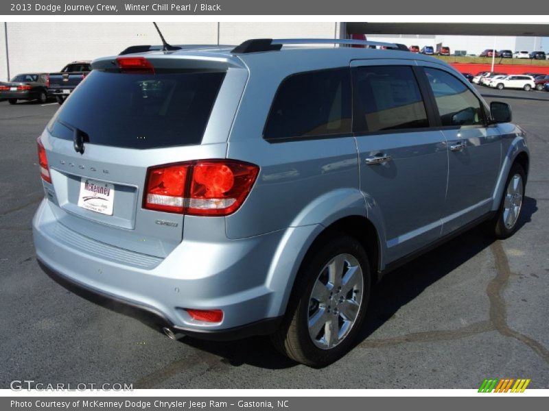 Winter Chill Pearl / Black 2013 Dodge Journey Crew