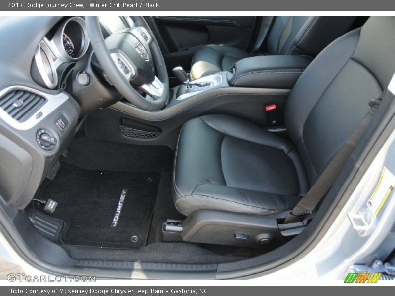 Winter Chill Pearl / Black 2013 Dodge Journey Crew