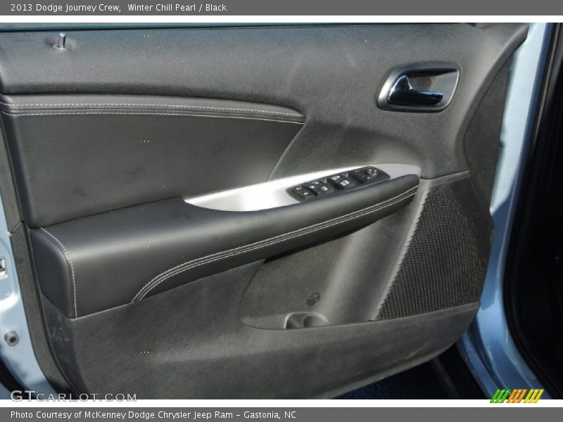 Winter Chill Pearl / Black 2013 Dodge Journey Crew