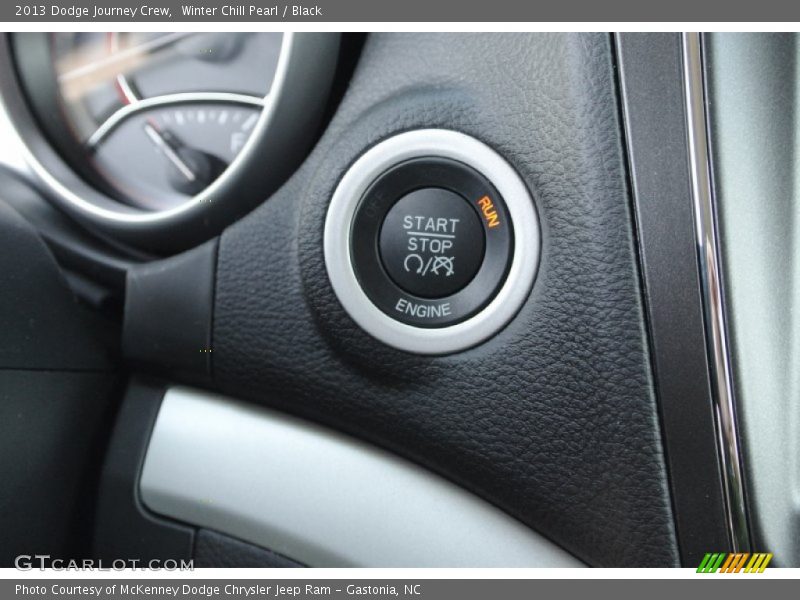 Winter Chill Pearl / Black 2013 Dodge Journey Crew