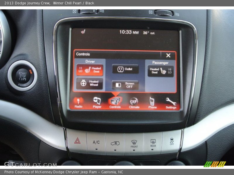 Winter Chill Pearl / Black 2013 Dodge Journey Crew