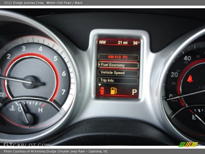 Winter Chill Pearl / Black 2013 Dodge Journey Crew
