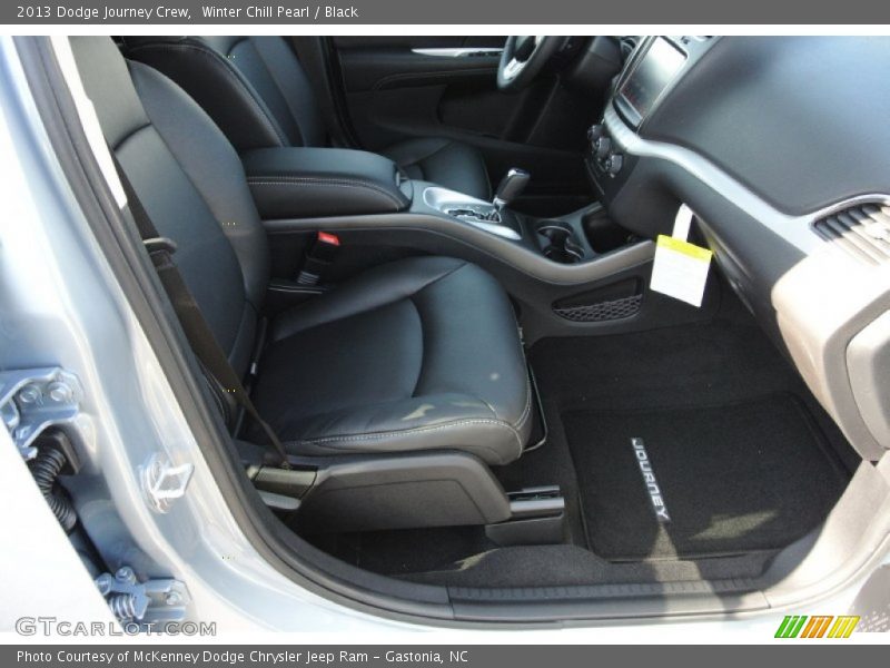 Winter Chill Pearl / Black 2013 Dodge Journey Crew