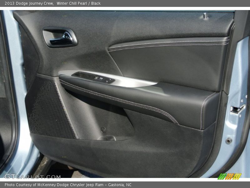 Winter Chill Pearl / Black 2013 Dodge Journey Crew
