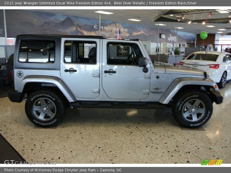  2013 Wrangler Unlimited Oscar Mike Freedom Edition 4x4 Billet Silver Metallic