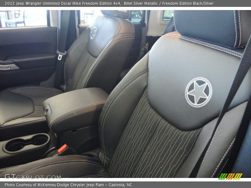Front Seat of 2013 Wrangler Unlimited Oscar Mike Freedom Edition 4x4