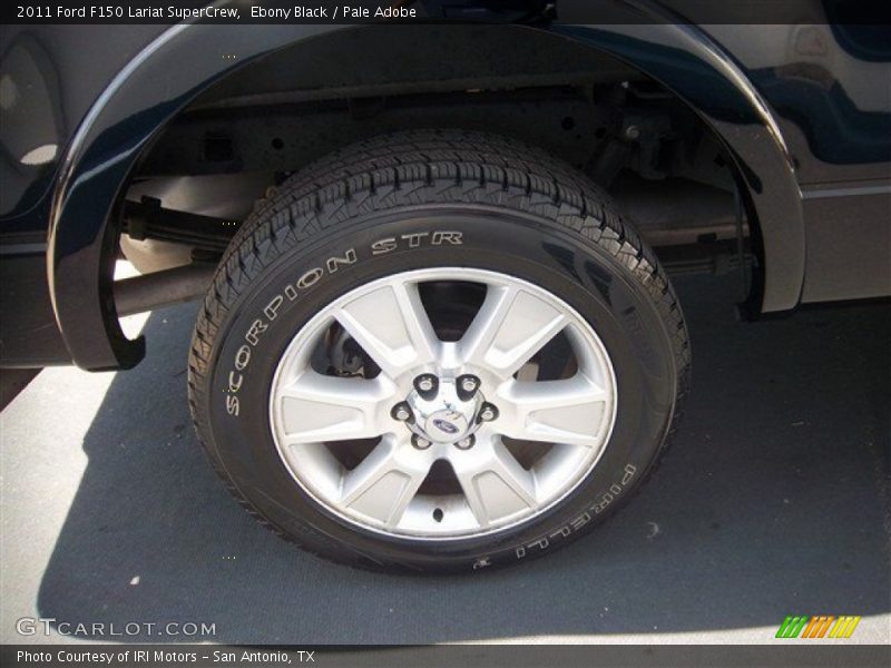 Ebony Black / Pale Adobe 2011 Ford F150 Lariat SuperCrew