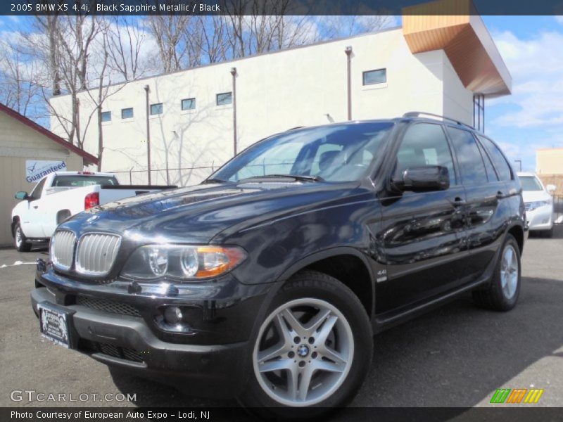 Black Sapphire Metallic / Black 2005 BMW X5 4.4i