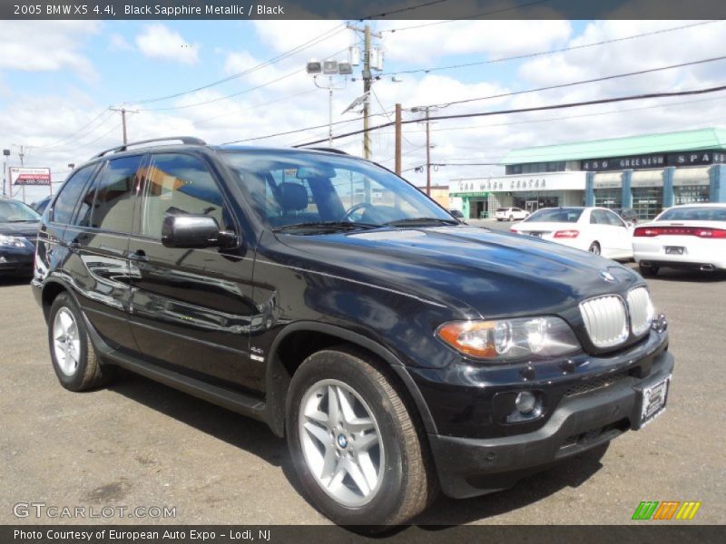 Black Sapphire Metallic / Black 2005 BMW X5 4.4i