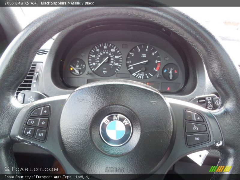 Black Sapphire Metallic / Black 2005 BMW X5 4.4i