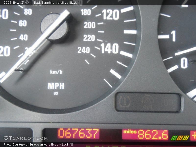 Black Sapphire Metallic / Black 2005 BMW X5 4.4i