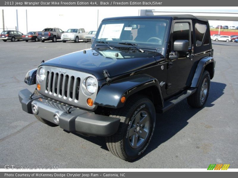 Black / Freedom Edition Black/Silver 2013 Jeep Wrangler Oscar Mike Freedom Edition 4x4