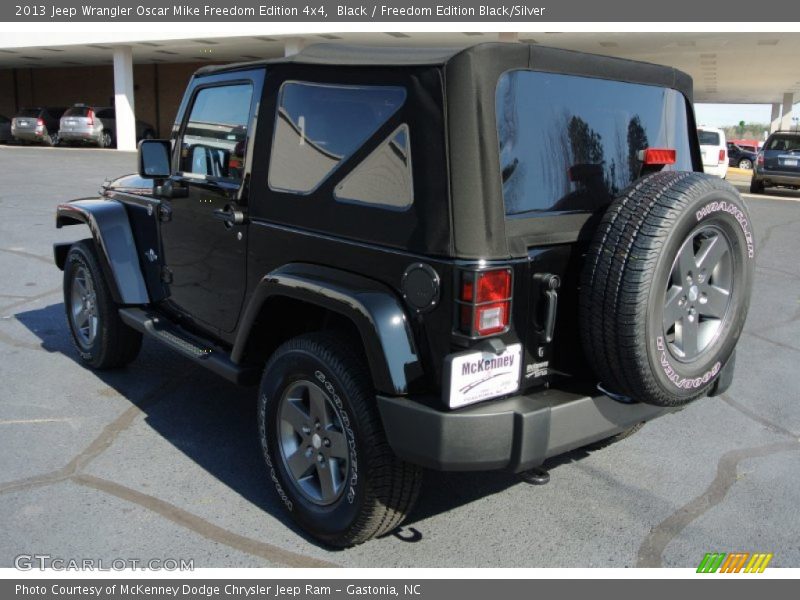 Black / Freedom Edition Black/Silver 2013 Jeep Wrangler Oscar Mike Freedom Edition 4x4