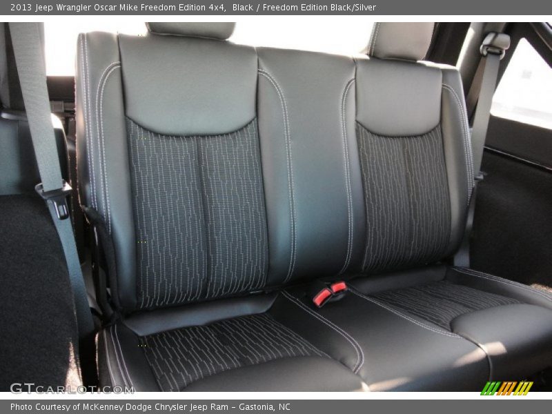 Rear Seat of 2013 Wrangler Oscar Mike Freedom Edition 4x4