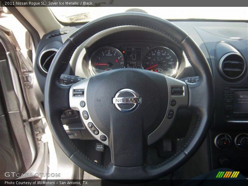 Silver Ice Metallic / Black 2011 Nissan Rogue SL