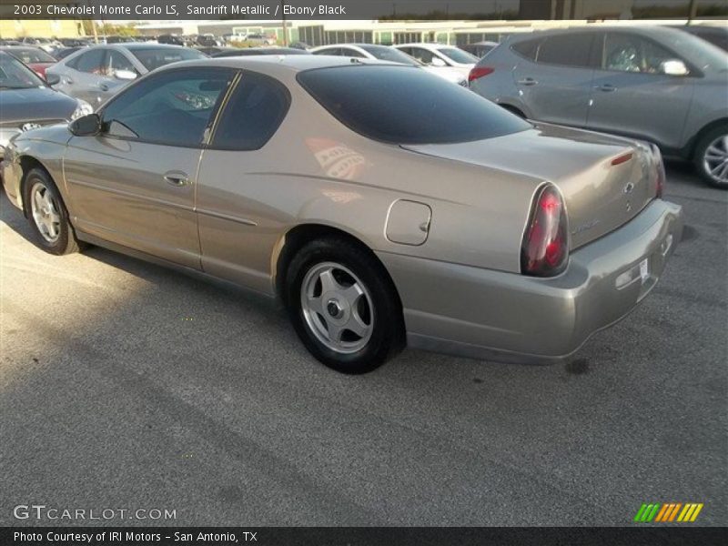 Sandrift Metallic / Ebony Black 2003 Chevrolet Monte Carlo LS