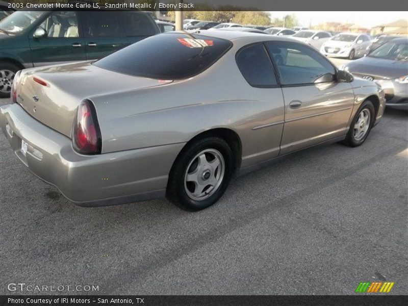 Sandrift Metallic / Ebony Black 2003 Chevrolet Monte Carlo LS