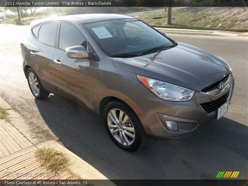 Chai Bronze / Black/Saddle 2011 Hyundai Tucson Limited