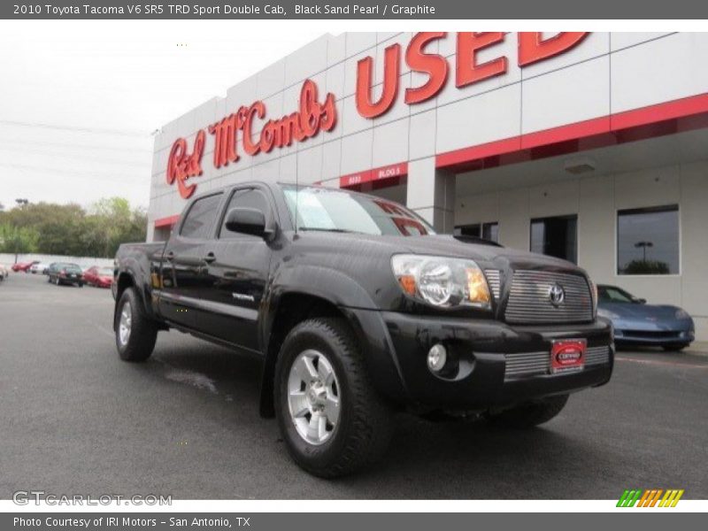 Black Sand Pearl / Graphite 2010 Toyota Tacoma V6 SR5 TRD Sport Double Cab