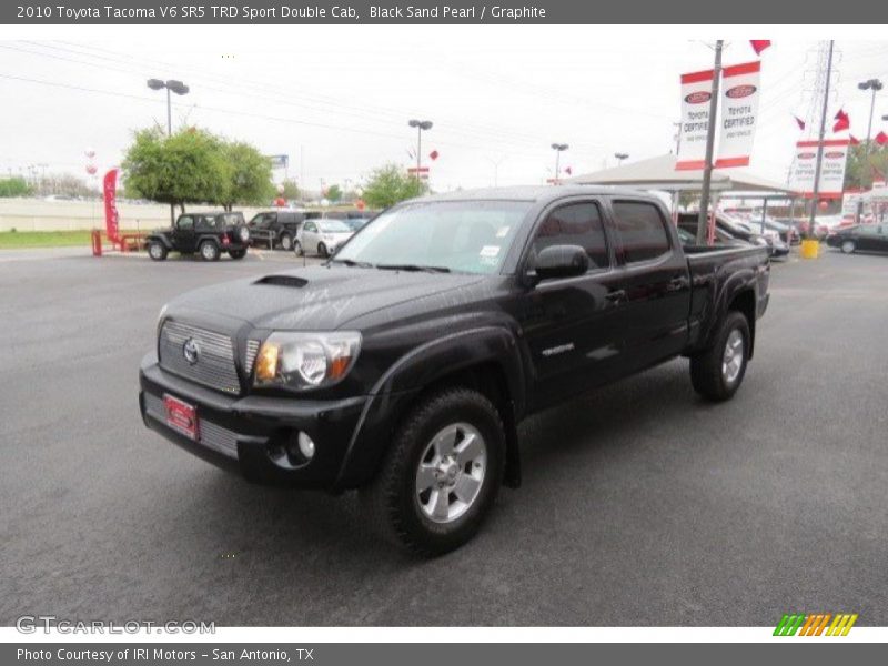 Black Sand Pearl / Graphite 2010 Toyota Tacoma V6 SR5 TRD Sport Double Cab