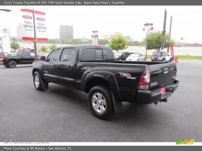 Black Sand Pearl / Graphite 2010 Toyota Tacoma V6 SR5 TRD Sport Double Cab