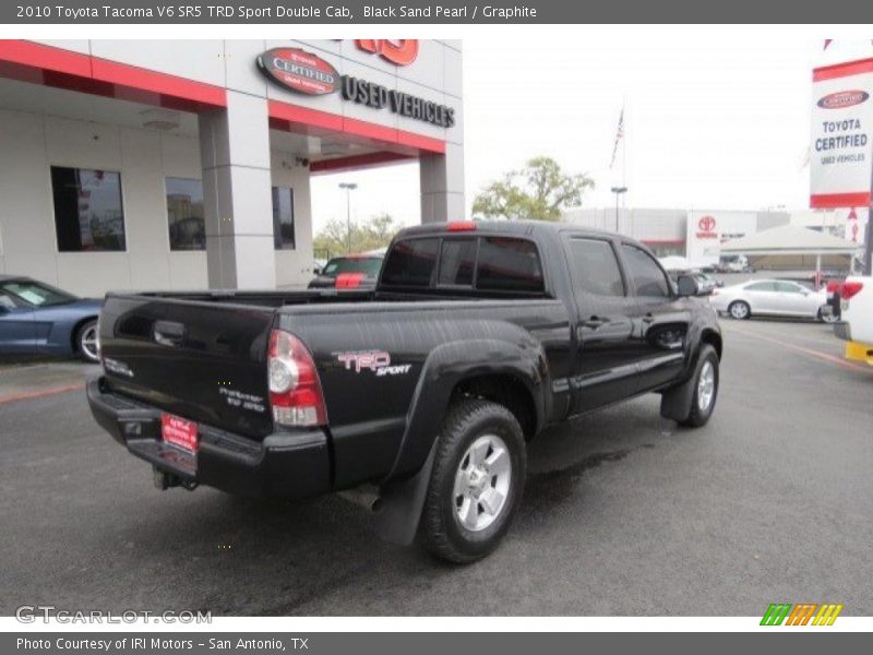 Black Sand Pearl / Graphite 2010 Toyota Tacoma V6 SR5 TRD Sport Double Cab