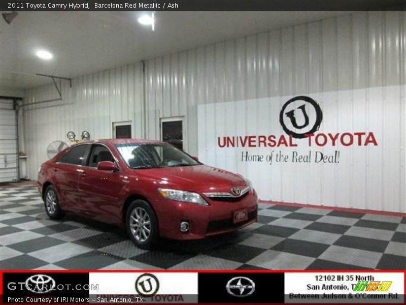 Barcelona Red Metallic / Ash 2011 Toyota Camry Hybrid