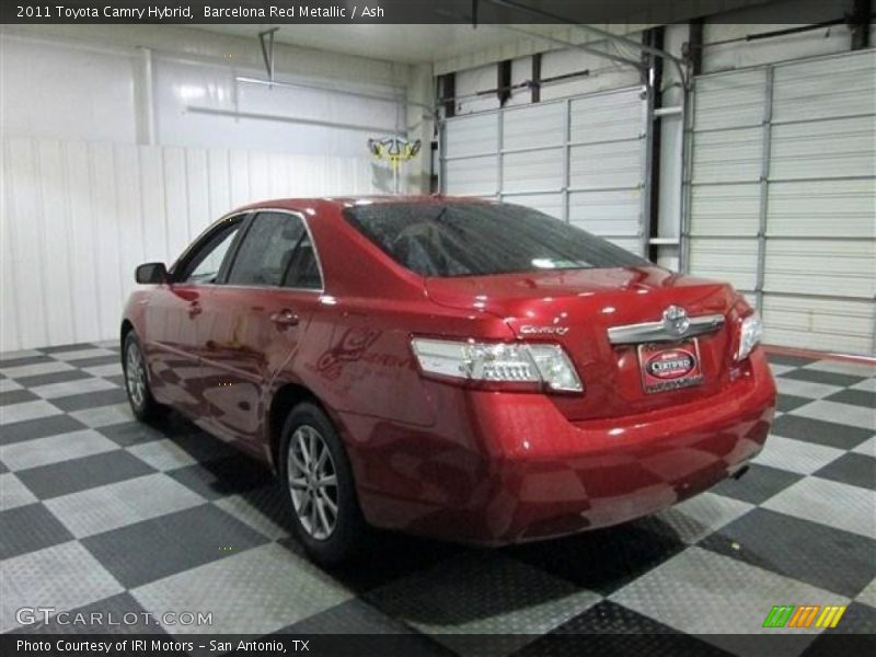 Barcelona Red Metallic / Ash 2011 Toyota Camry Hybrid