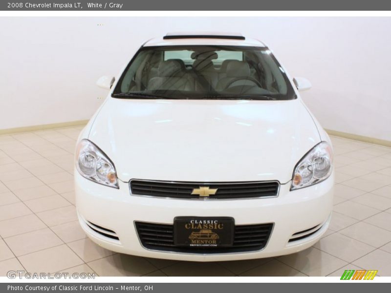White / Gray 2008 Chevrolet Impala LT